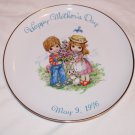 Happy Mother's Day Decorative Plate May 9, 1976 Commemorative Edition Genuine Porcelain