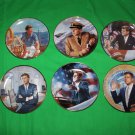 Franklin Mint JFK Collectible Plate Collection Set of 6