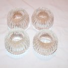 Votive candle holders glass set of 4