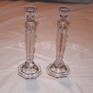 Glass Candle Holders - Set of Two