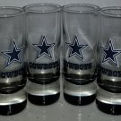 2.5OZ NFL Cowboys 4 Pack Clear Shooters