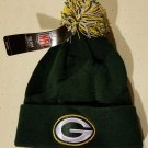 Youth Green Bay Packers Basic Cuffed Knit Hat with Pom