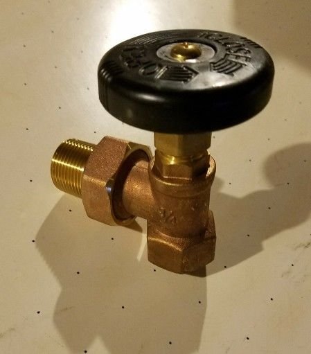 Durst 3/4" Hot Water Radiator Angle Valve