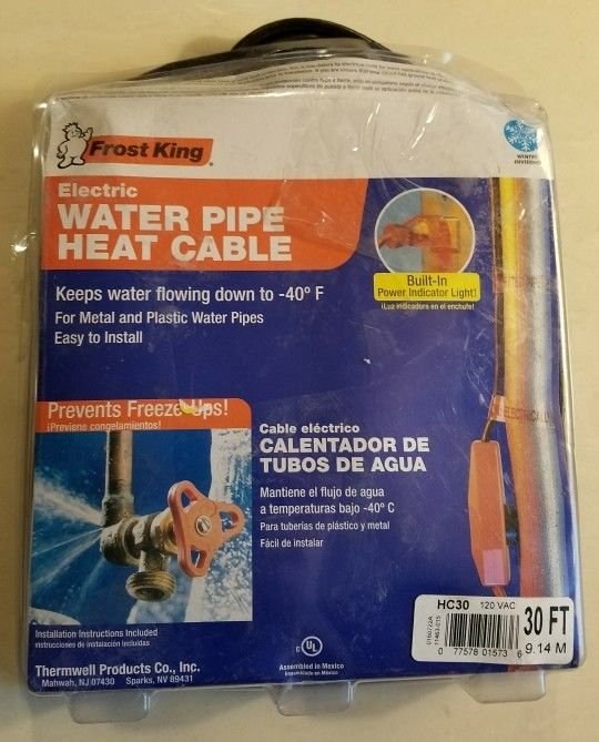 Frost King Water Pipe Heat Cable