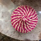 Basket hand made jewelry storage  with lid