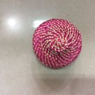 Basket handcrafted  made jewelry ,incense,storage  with lid