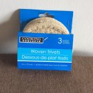 woven trivets 3pc