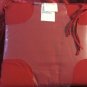 two pack Sunbrella Outdoor Seat Pads red