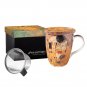Mcintosh - Klimt The Kiss Tea Boxed Mug with Infuser and Lid, Retail $27.95