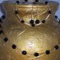Jet and gold "Tin Cup" style set