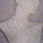 Crystal AB and silver "Tin Cup" style set