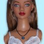 Blue stone pendant - BJD and Fashion Doll Jewelry