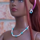 Turquoise and pearls set - Fashion Doll Jewelry