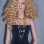 6 pc Gold floss necklace set - Fashion Doll Jewelry
