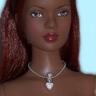 Crystal heart necklace - Fashion Doll Jewelry