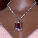 Sterling and Garnet pendant - Fashion Doll Jewelry