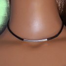 Sterling Tube on cord - BJD and Fashion Doll Jewelry