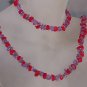 Red Hat jewelry- Coral and amethyst chip set