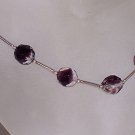 Two-tone purple glass "Tin Cup" style set