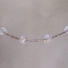Crystal AB and silver "Tin Cup" style set