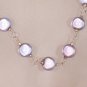 Blue wonder bead "Tin Cup" style necklace