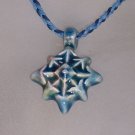 Blue ceramic pendant- Compass points