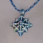 Blue ceramic pendant- Compass points