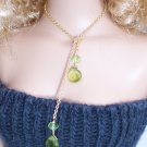 Peridot drop lariat necklace - Fashion Doll Jewelry