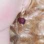 Garnet drop lariat necklace- Fashion Doll Jewelry