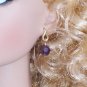 Amethyst drops lariat necklace- Fashion Doll Jewelry