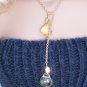 Citrine drop lariat necklace - Fashion Doll Jewelry