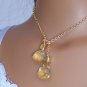 Citrine drop lariat necklace - Fashion Doll Jewelry