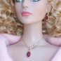 Garnet and gold-filled set - Fashion Doll Jewelry