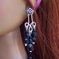 Black glass with enamel cross - Fashion Doll Jewelry