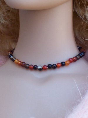 Brown stone choker - Fashion Doll Jewelry
