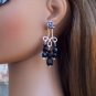 Black enamel cross and jet set - Fashion Doll Jewelry