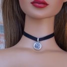 Sterling talisman choker - Fashion Doll Jewelry
