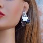 Black and white flowers - Fashion Doll Jewelry