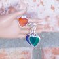 Silver-plate Heart drop earrings - Fashion Doll Jewelry