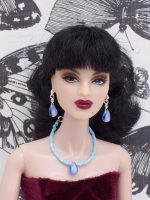 Light blue drop set - Fashion Doll Jewelry