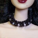 Black netted collar - Fashion Doll Jewelry
