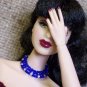 Cobalt netted collar - Fashion Doll Jewelry
