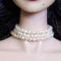 Freshwater pearl triple choker - Fashion Doll Jewelry