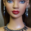 Gunmetal daggers collar - Fashion Doll Jewelry