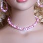 Pink cat's eye set - Fashion Doll Jewelry