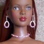 Pink cat's eye set - Fashion Doll Jewelry