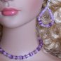 Lavender cat's eye set - Fashion Doll Jewelry