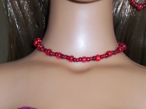 Ruby red jewelry set - Fashion Doll Jewelry
