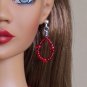 Ruby red jewelry set - Fashion Doll Jewelry