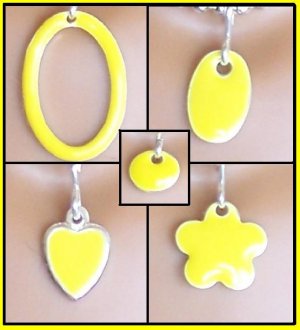 Yellow Easy switch pendant set - Fashion Doll Jewelry